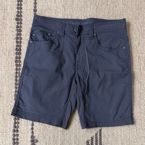 Prana Men's Dark Gray Flat Front Shorts